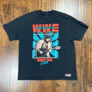 WWE Walk With Elias 2018 World Tour Shirt Wrestling Authentic Wear Black Size XL